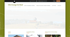 Desktop Screenshot of gite-grange-du-haut.com