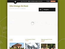 Tablet Screenshot of gite-grange-du-haut.com